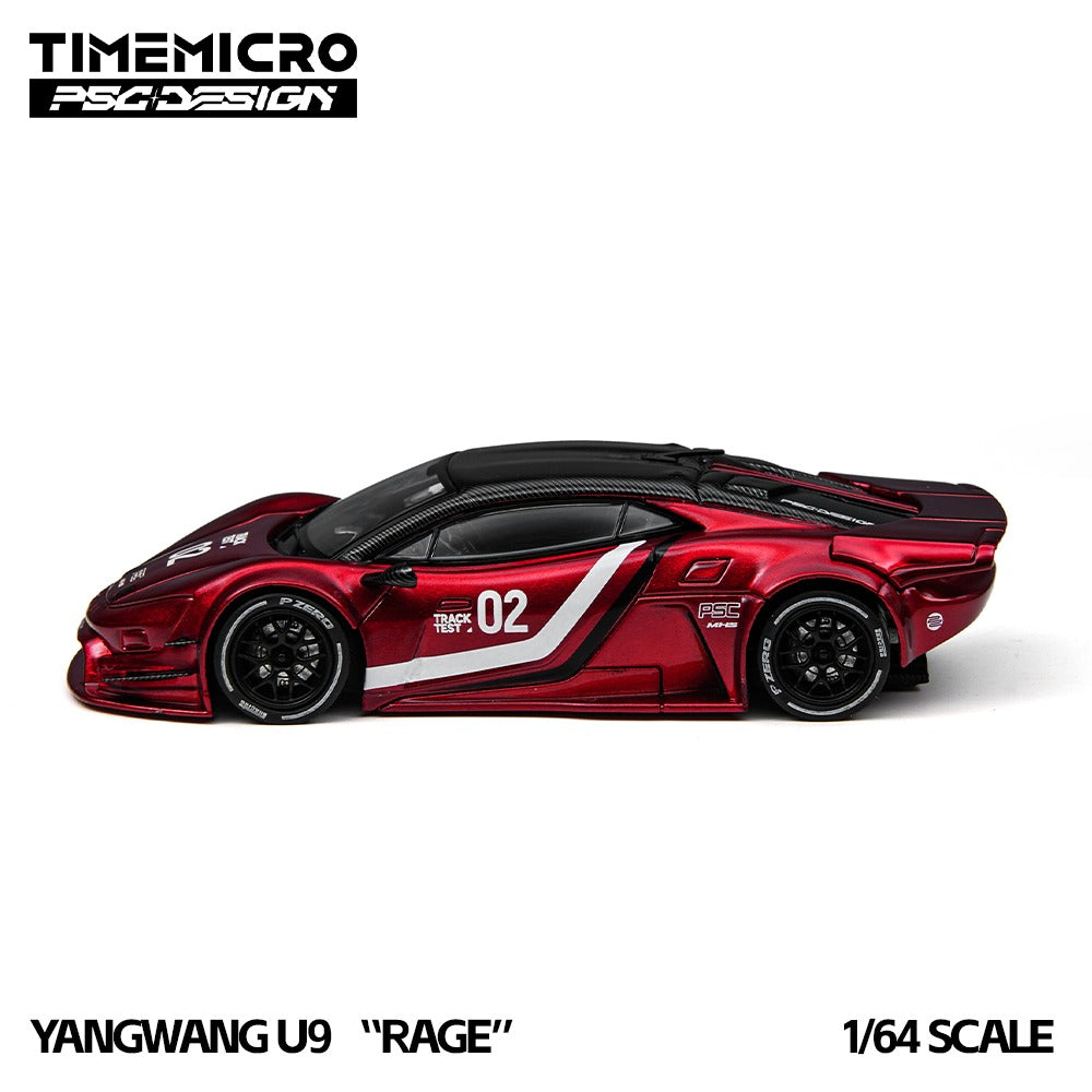 TimeMicro × PSC DESIGN 1:64 Yangwang U9 "Rage" Corsa Red Limited Edition
