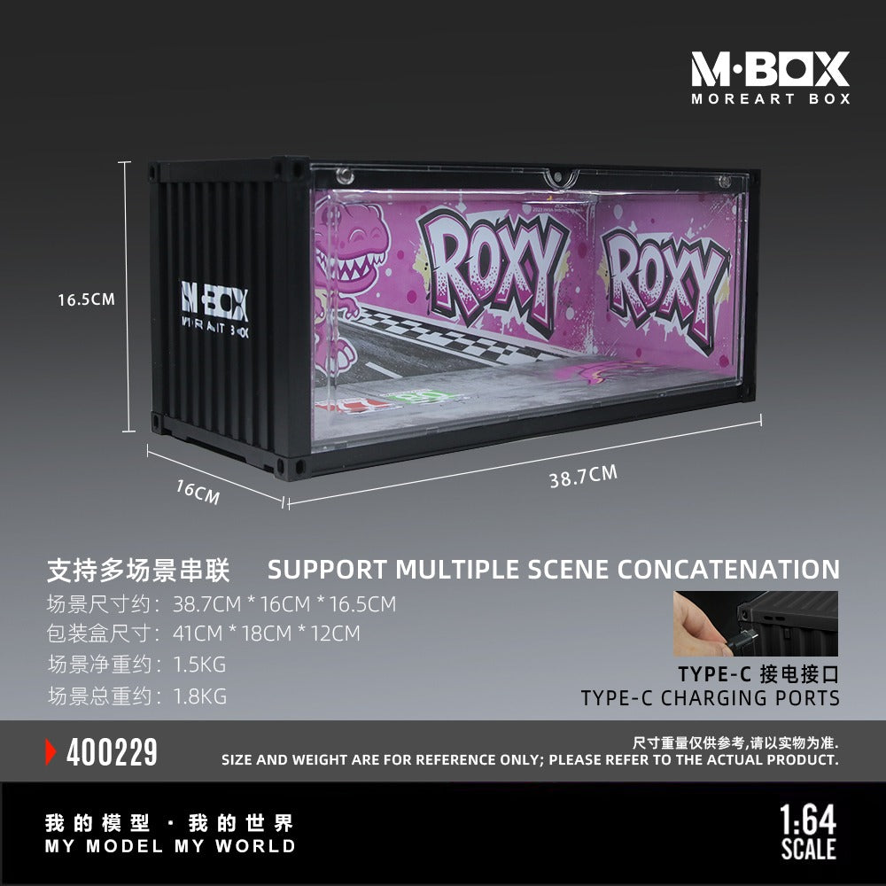 MBOX Dinosaur Painted Container Scene Simulation Model