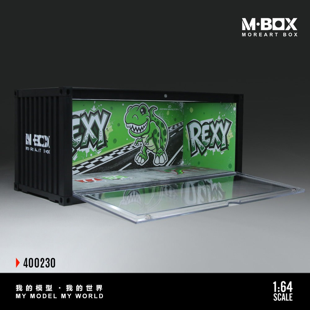 MBOX Dinosaur Painted Container Scene Simulation Model