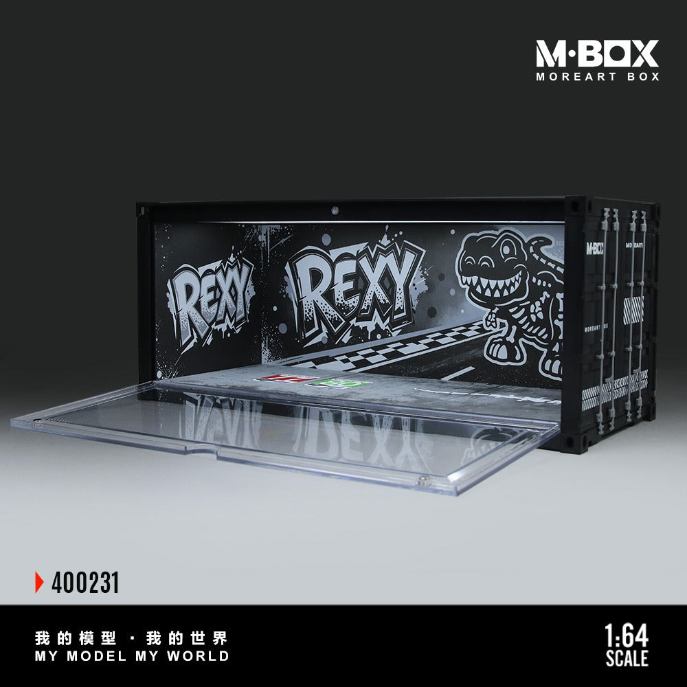 MBOX Dinosaur Painted Container Scene Simulation Model