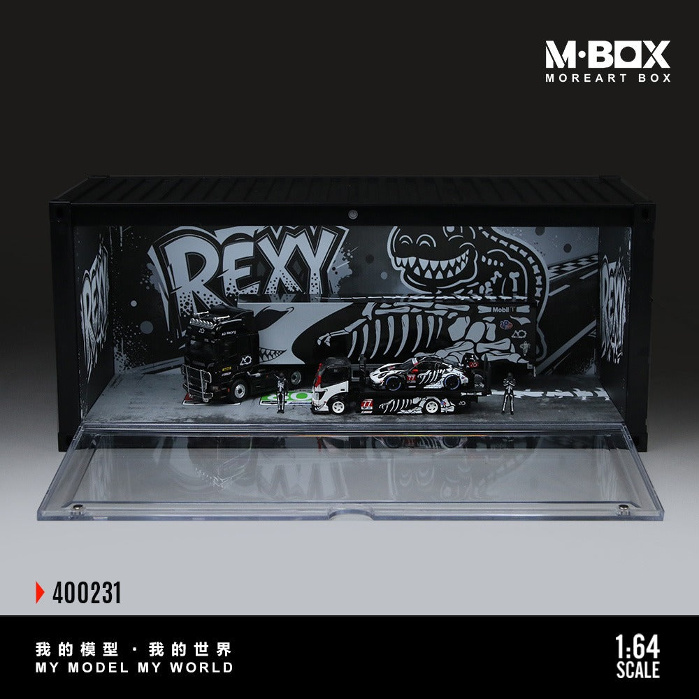 MBOX Dinosaur Painted Container Scene Simulation Model
