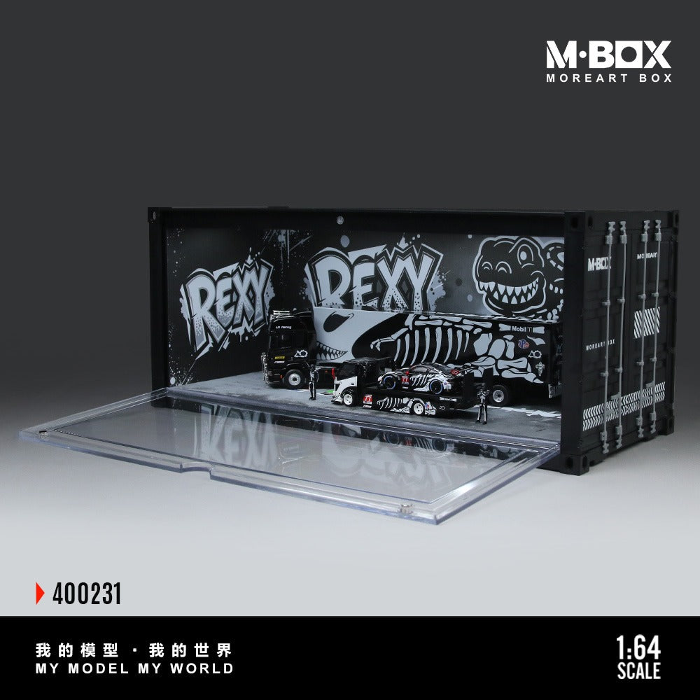 MBOX Dinosaur Painted Container Scene Simulation Model