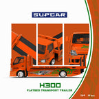 SupCar 1:64 H300 flat transport trailer - Speed and Passion(SC647247)