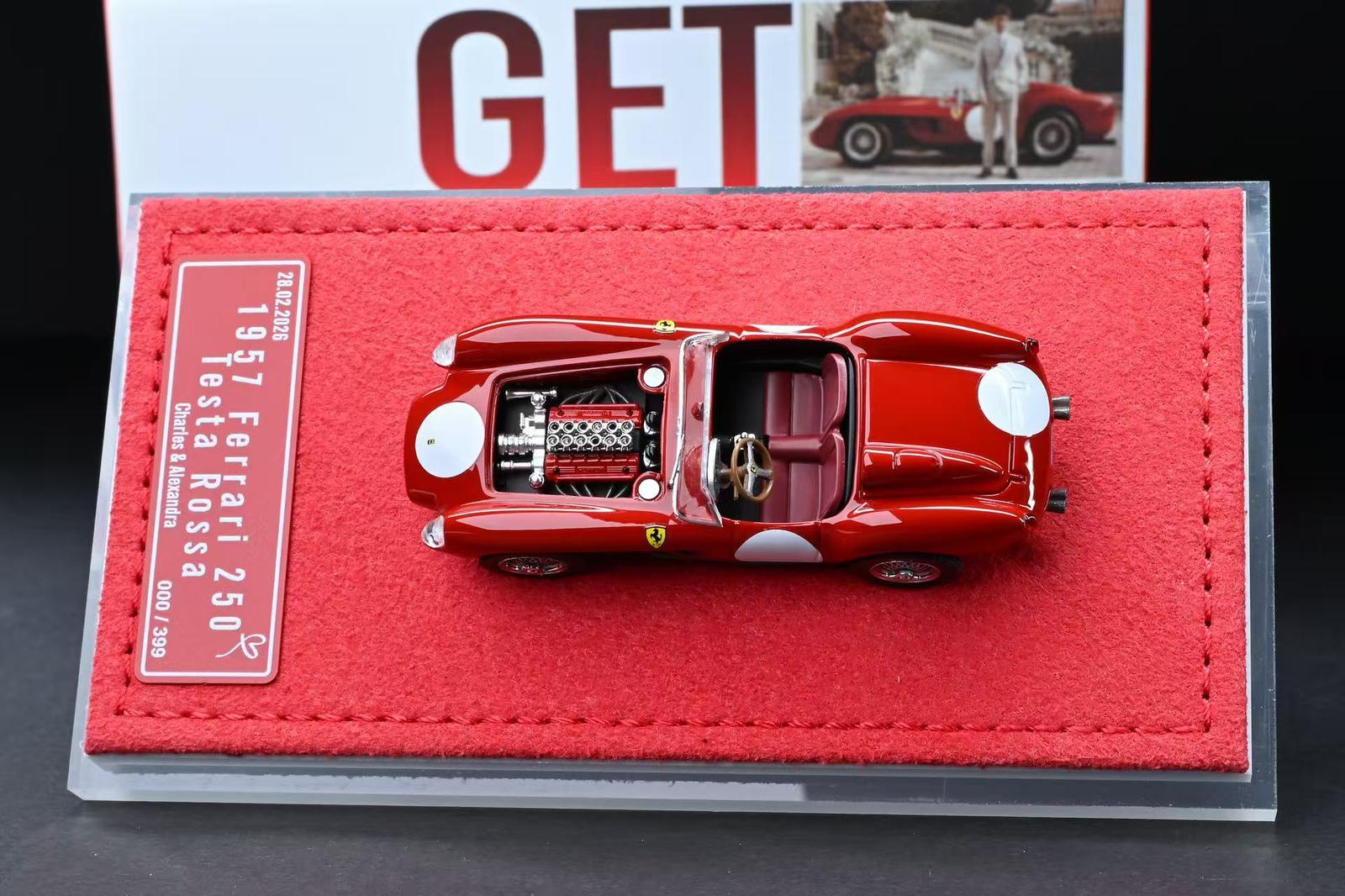 GFCC 1/64 Ferrari 250 TR Leclerc Wedding Diecast Model.