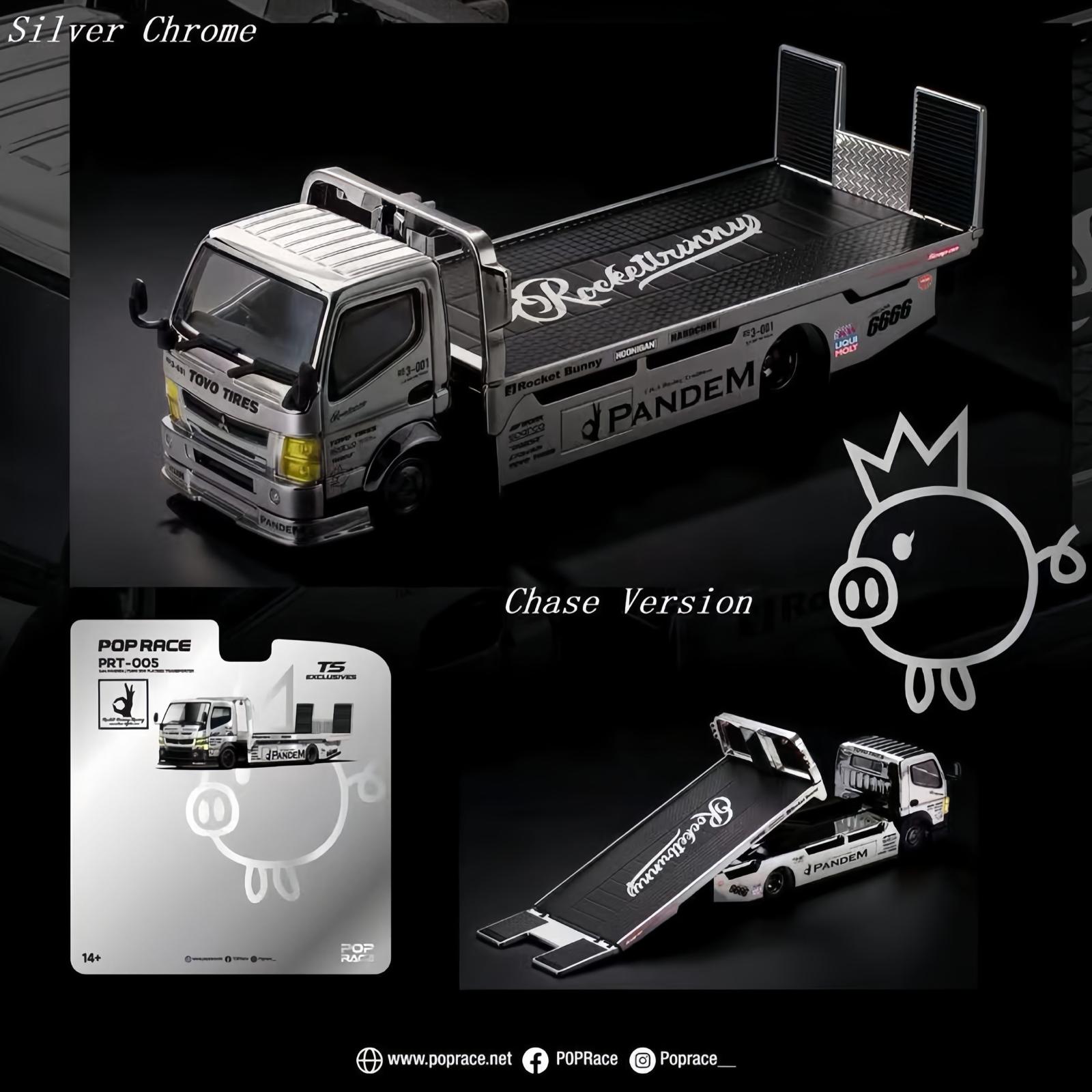Pop Race PANDEM FUSO 300 FLATBED TRANSPORTER (PRT-005)