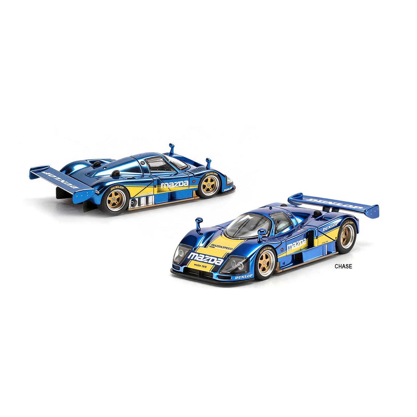 Pop Race 1/64 Mazda 787B Racing Blue/Yellow