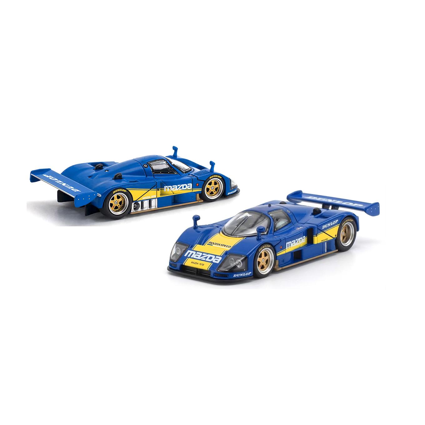 Pop Race 1/64 Mazda 787B Racing Blue/Yellow