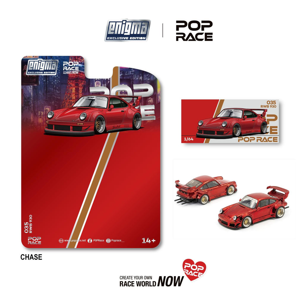 Pop Race 1/64 RWB 930 red