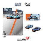 Pop Race 1/64 SINGER RACING  Orange/Blue