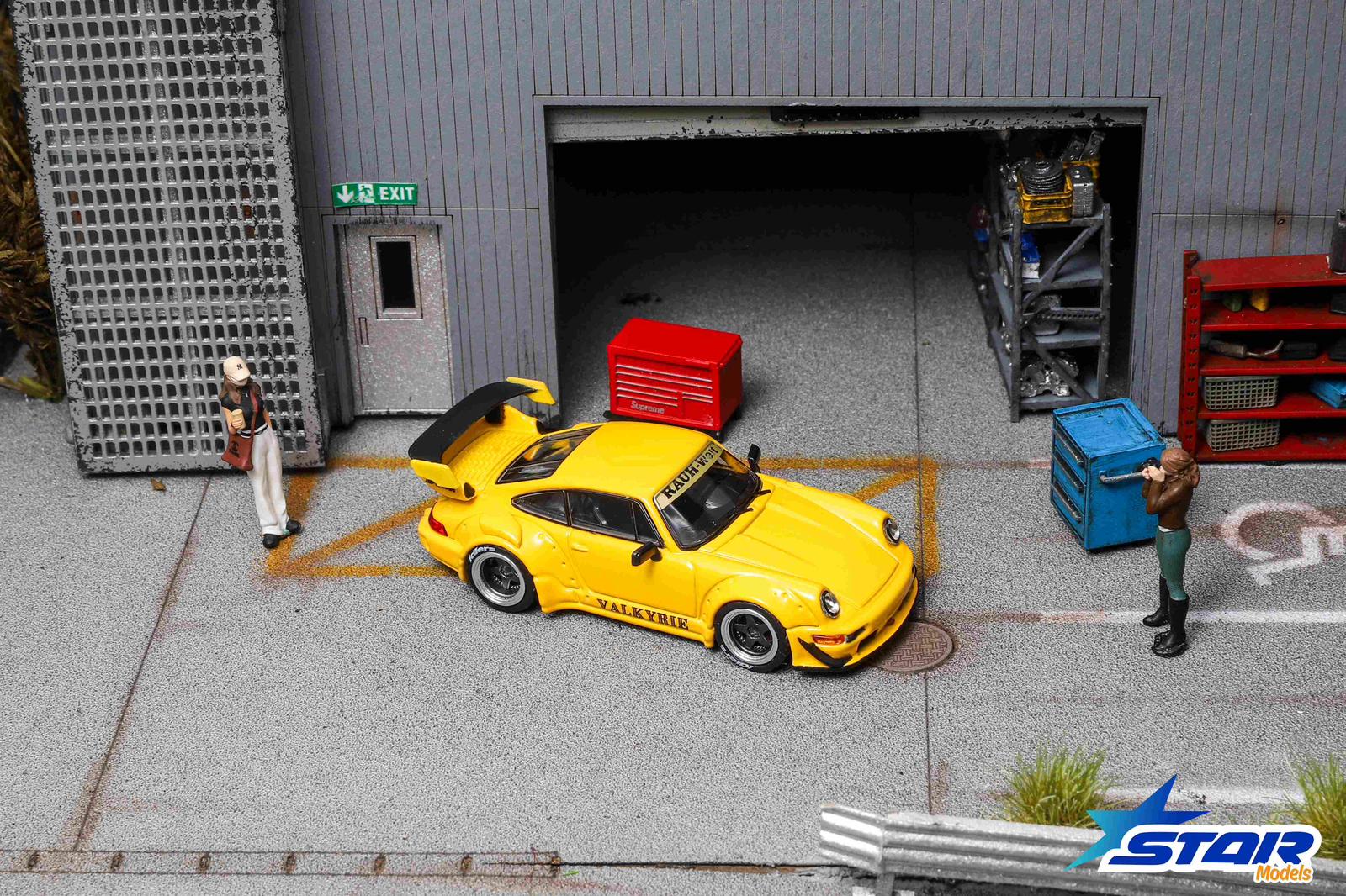 Star Models 1:64 Rauh-Welt Widebody Modified RWB964 GT Wing Diecast Model.