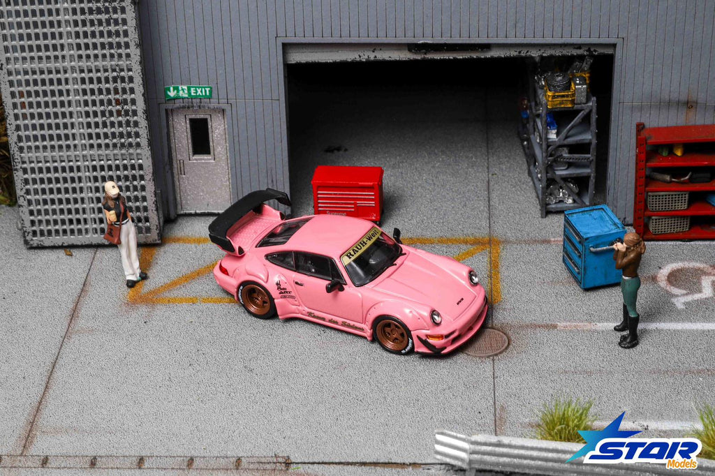Star Models 1:64 Rauh-Welt Widebody Modified RWB964 GT Wing Diecast Model.