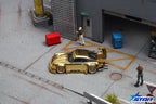 Star Models 1:64 Rauh-Welt Widebody Modified RWB930 GT Wing Diecast Model.
