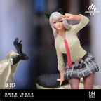 MoreArt 1:64 Ghostface Motorcycle Clever Girl Doll Set Resin Model (MO222257)