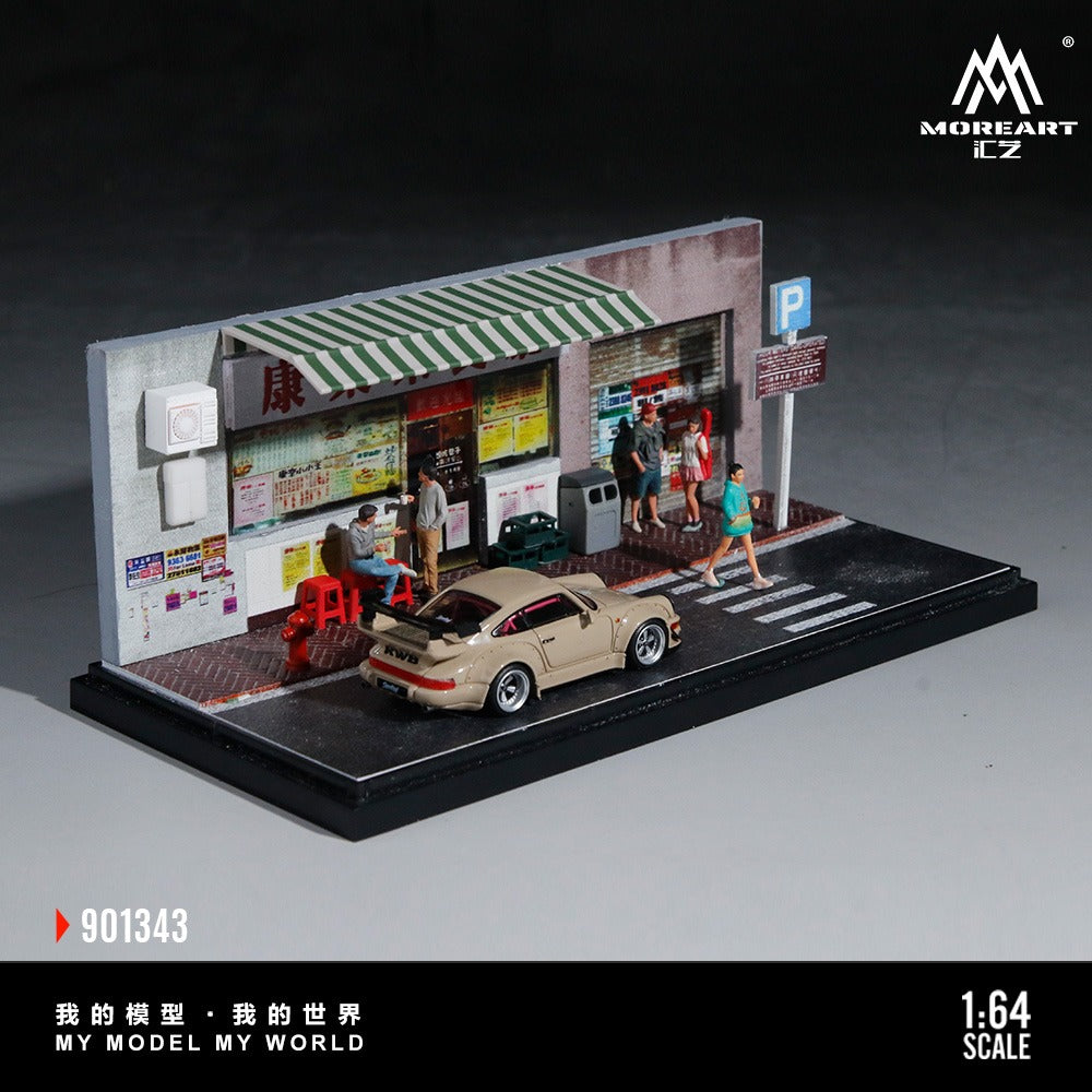 MoreArt 1:64 Hong Kong-style Tea House Miniature Scene Series Model (MO901343)