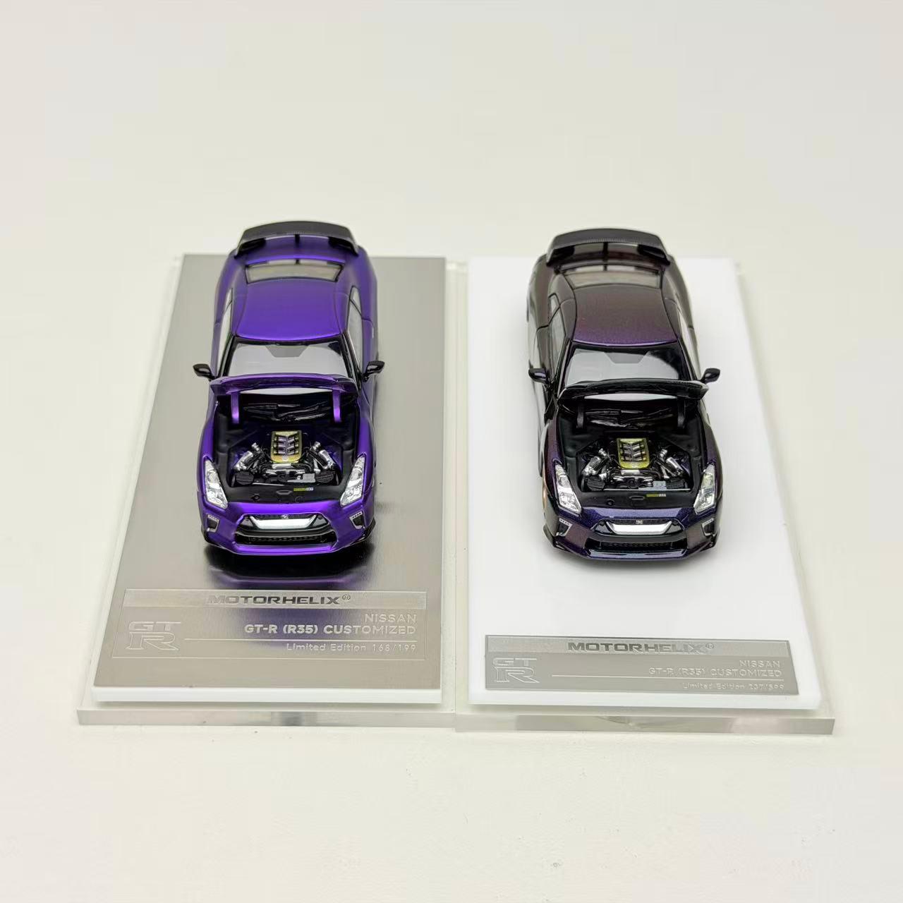 MOTORHELIX 1/64 GT-R(R35]  2021 Diecast Model.