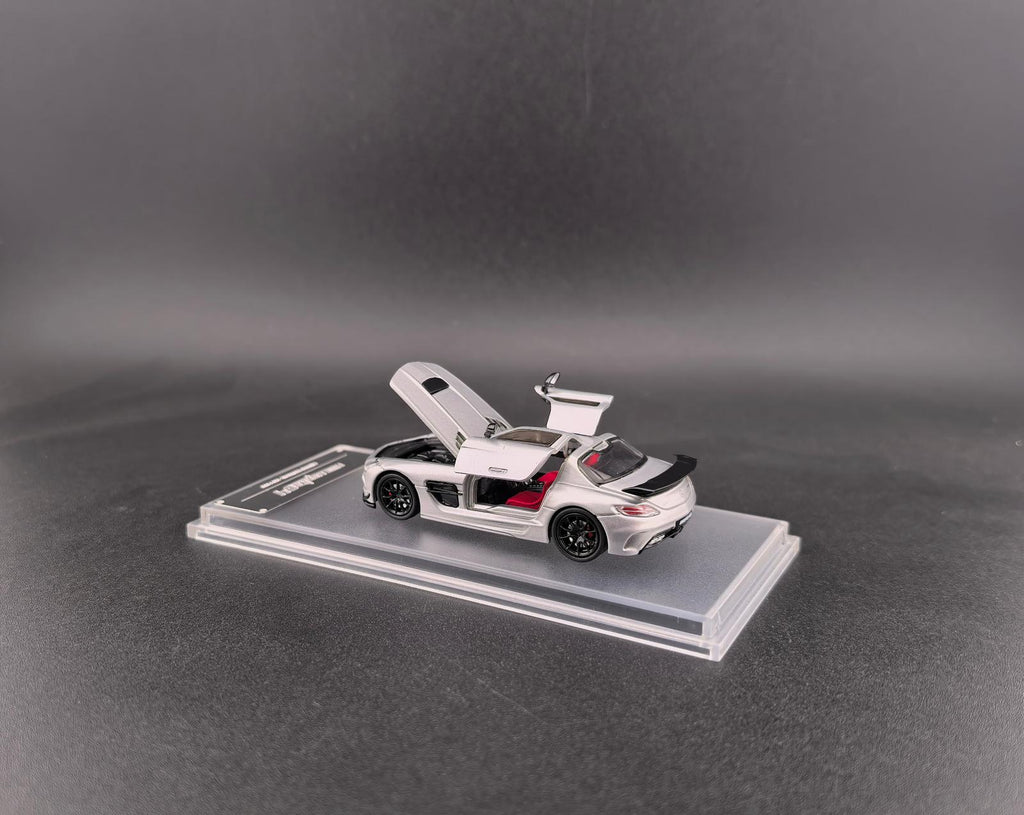 Fine Works64 1/64 Benz SLS AMG Black Series Diecast Model.