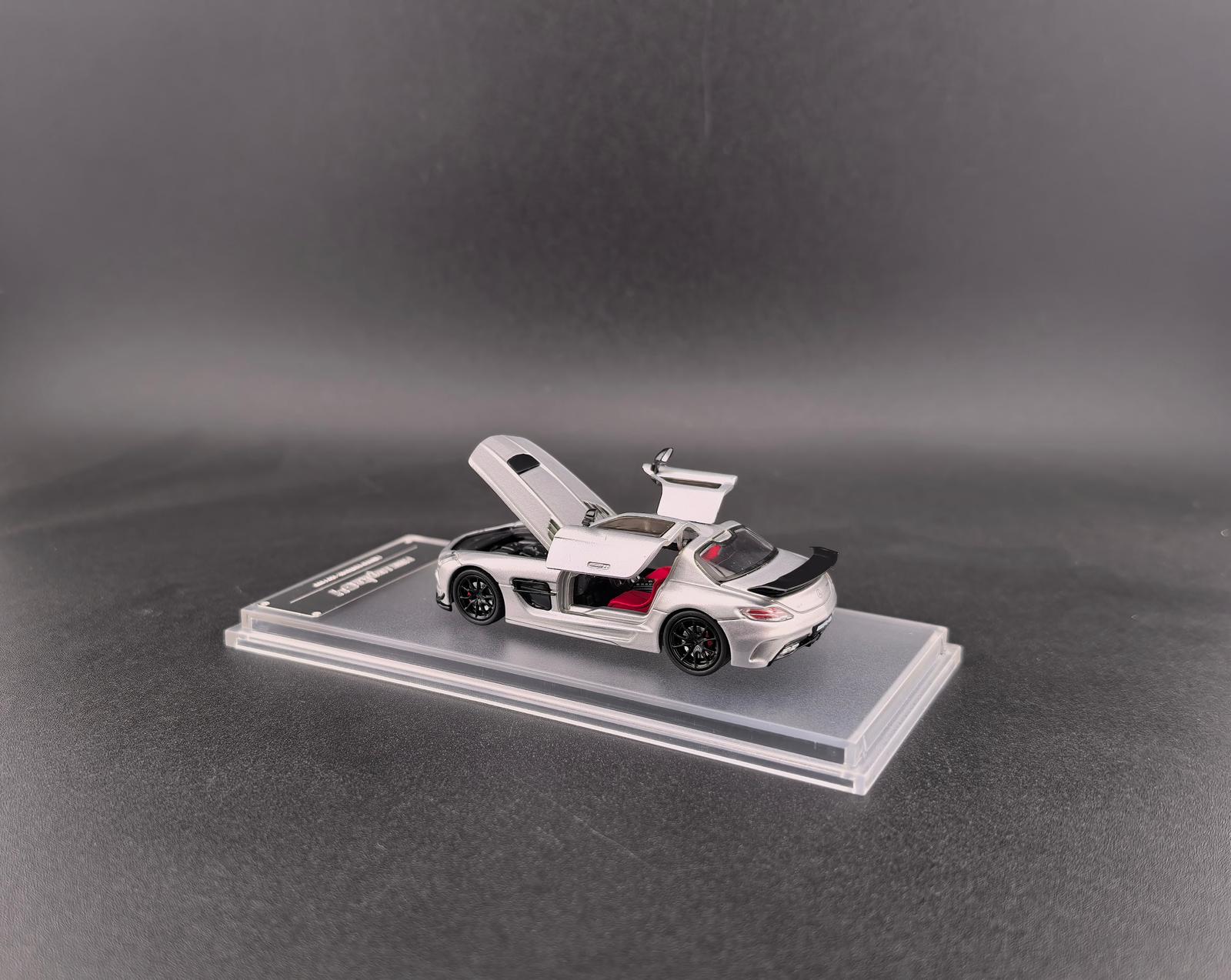 Fine Works64 1/64 Benz SLS AMG Black Series Diecast Model.