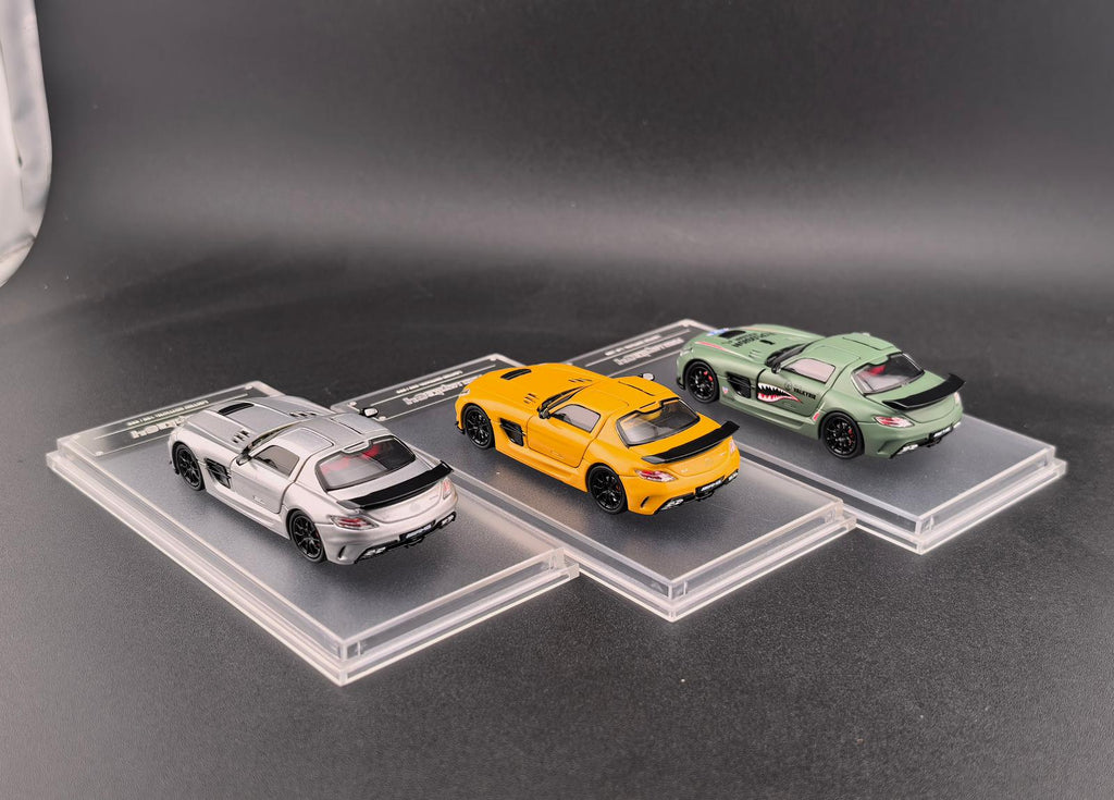 Fine Works64 1/64 Benz SLS AMG Black Series Diecast Model.