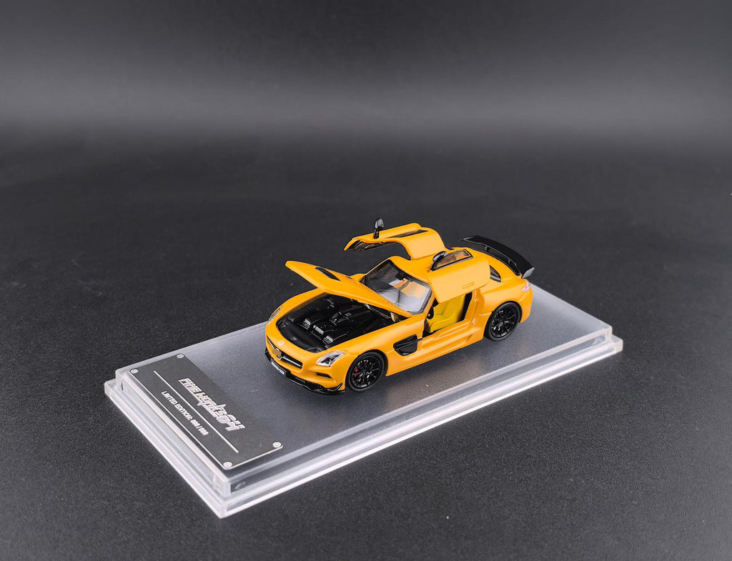 Fine Works64 1/64 Benz SLS AMG Black Series Diecast Model.