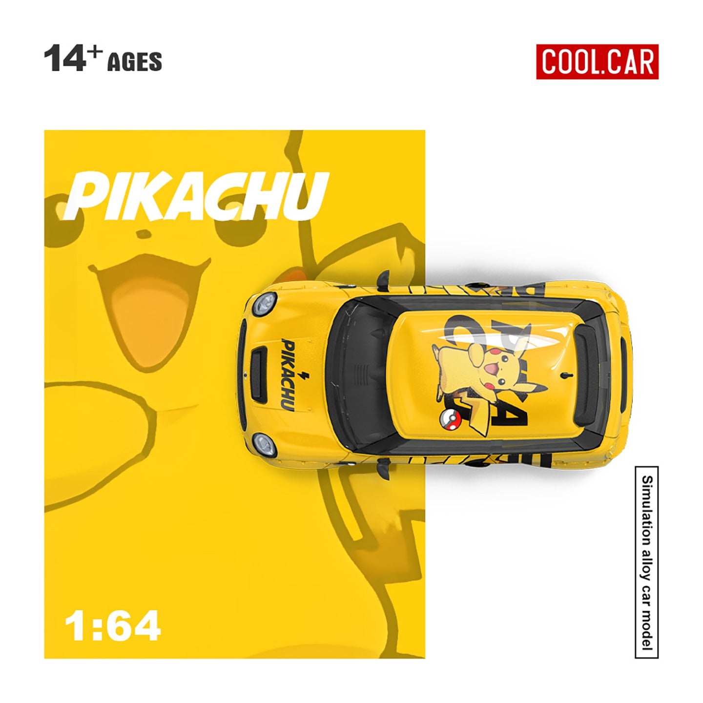 Cool Car 1:64 MINI COOPER Pikachu