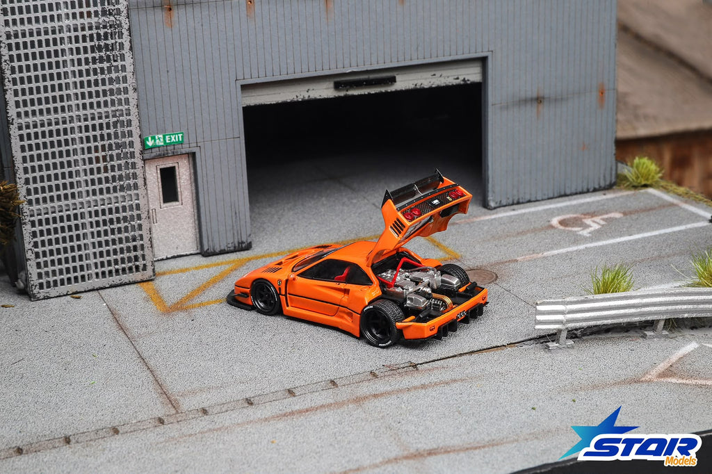 Star Models 1:64 Supercar F40 LB-Works Wide-Body Modified Diecast Model.