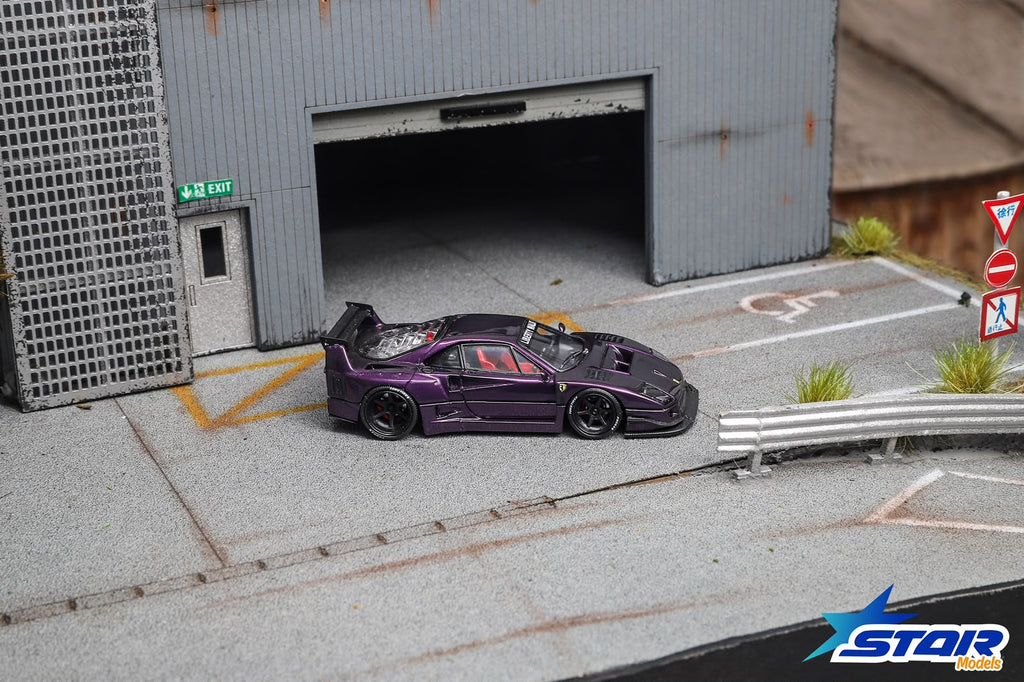 Star Models 1:64 Supercar F40 LB-Works Wide-Body Modified Diecast Model.