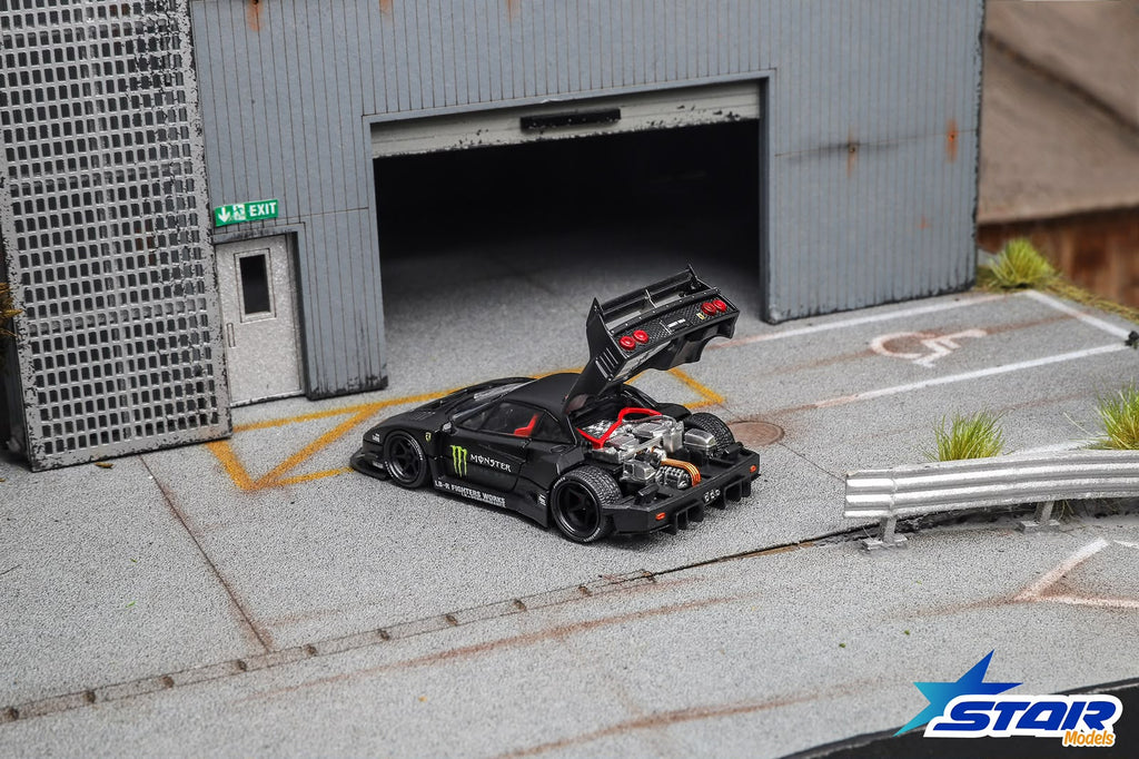 Star Models 1:64 Supercar F40 LB-Works Wide-Body Modified Diecast Model.
