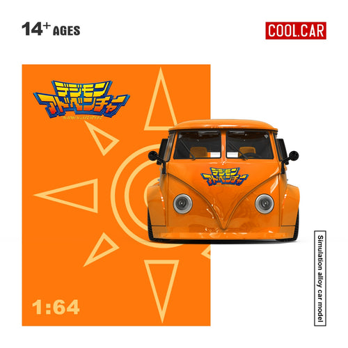 CoolCar 1:64 Volkswagen T1 Digital Tyrant Painted Simulation Alloy Car Model