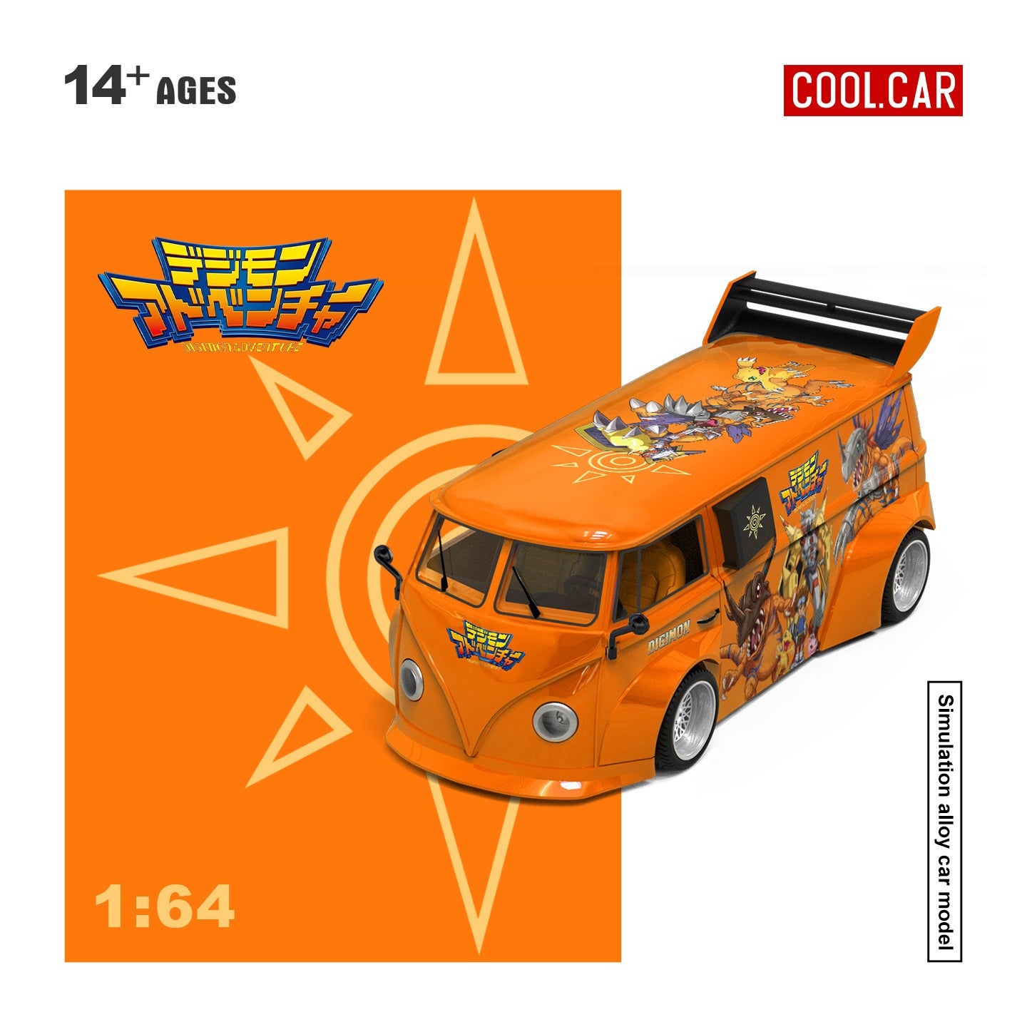 CoolCar 1:64 Volkswagen T1 Digital Tyrant Painted Simulation Alloy Car Model