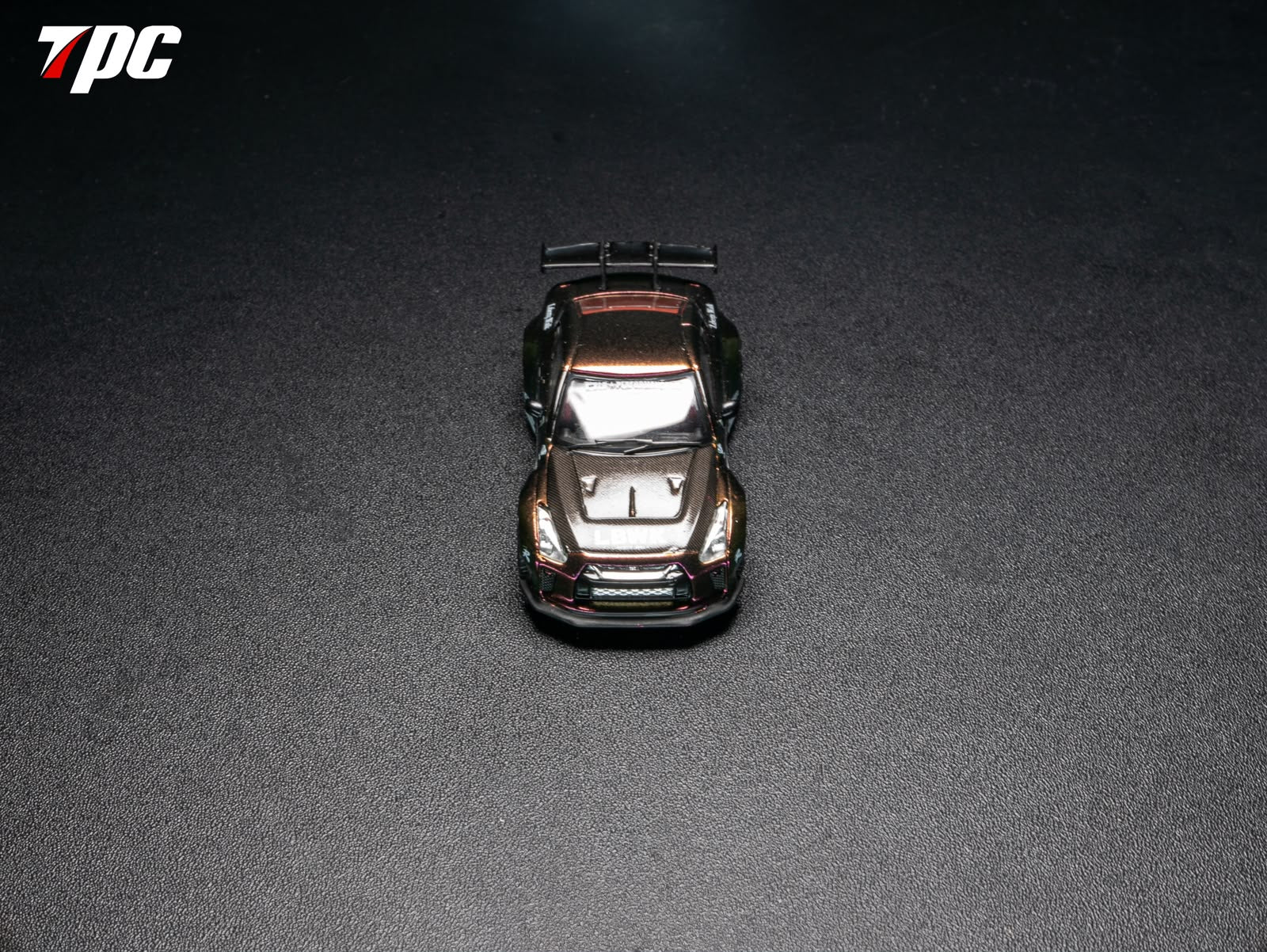 TPC 1/64 LBWK GTR35 Phantom Purple Chameleon Diecast model