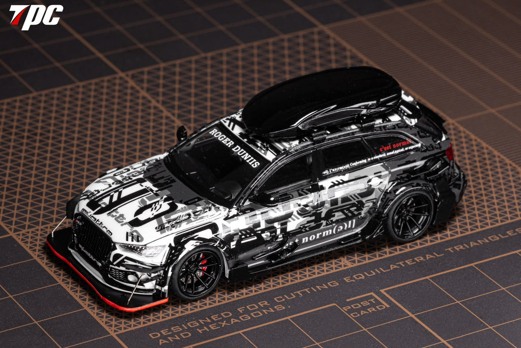 TPC 1/64 Audi RS6 snow version Diecast model