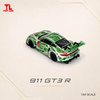TOP LUX 1/64 911GT3R Green Sketch Dinosaur Diecast model