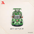 TOP LUX 1/64 911GT3R Green Sketch Dinosaur Diecast model