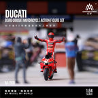 MoreArt 1:64 Ducati 93 Racing Motorcycle Figurine Set Plastic Model