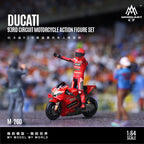 MoreArt 1:64 Ducati 93 Racing Motorcycle Figurine Set Plastic Model