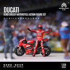 MoreArt 1:64 Ducati 93 Racing Motorcycle Figurine Set Plastic Model
