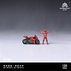 MoreArt 1:64 Ducati 93 Racing Motorcycle Figurine Set Plastic Model
