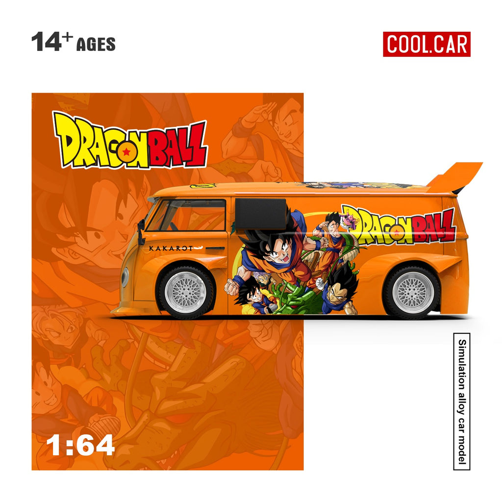 CoolCar 1:64 Volkswagen T1 Dragon Ball painted simulation alloy car model