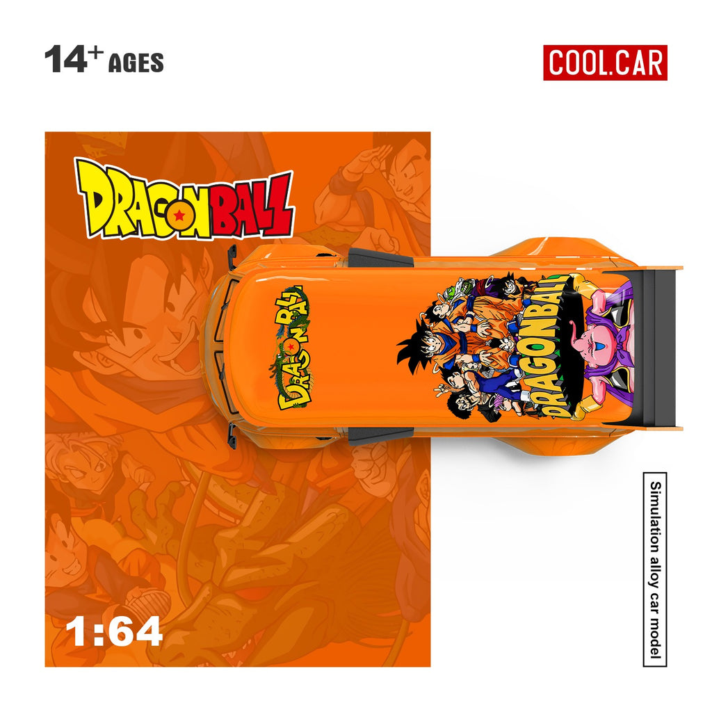 CoolCar 1:64 Volkswagen T1 Dragon Ball painted simulation alloy car model