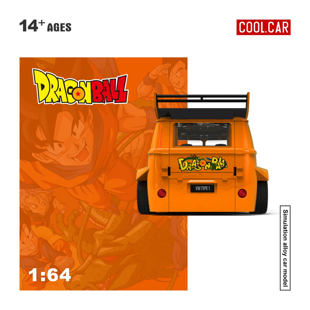 CoolCar 1:64 Volkswagen T1 Dragon Ball painted simulation alloy car model