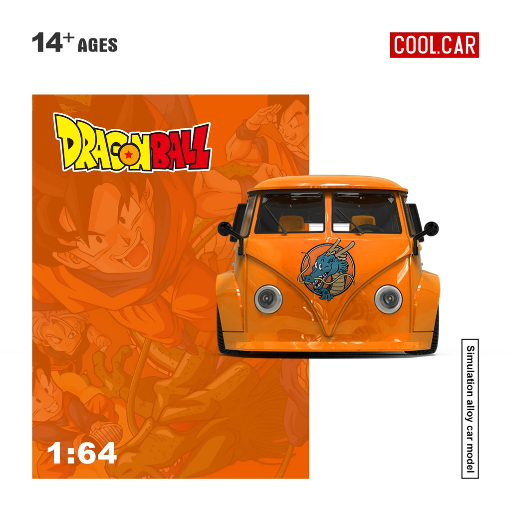 CoolCar 1:64 Volkswagen T1 Dragon Ball painted simulation alloy car model