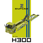 SupCar 1:64 H300 flatbed Transport Trailer - Fast and Furious Lime yellow