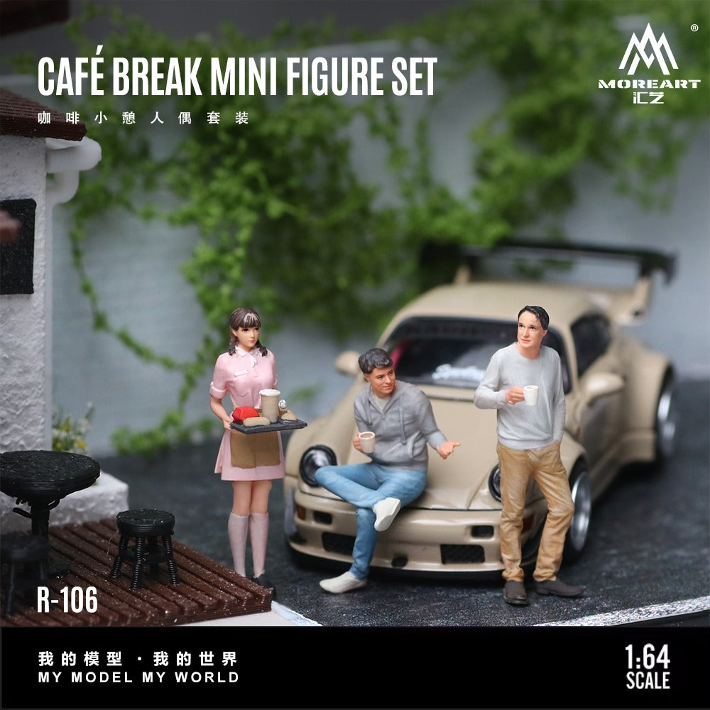MoreArt 1:64 Coffee Break Doll Set - Realistic Resin Model