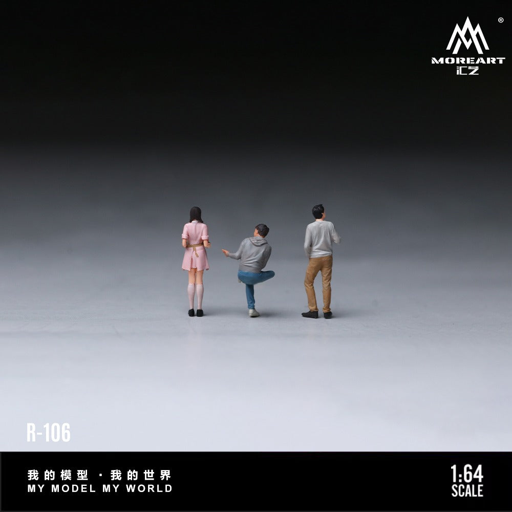 MoreArt 1:64 Coffee Break Doll Set - Realistic Resin Model