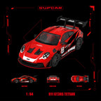 SupCar 1:64 Porsche 911 GT3 RS - Akira Red Hot Iron Bull