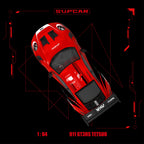 SupCar 1:64 Porsche 911 GT3 RS - Akira Red Hot Iron Bull
