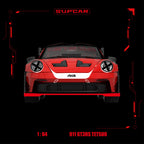 SupCar 1:64 Porsche 911 GT3 RS - Akira Red Hot Iron Bull