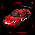 SupCar 1:64 Porsche 911 GT3 RS - Akira Red Hot Iron Bull