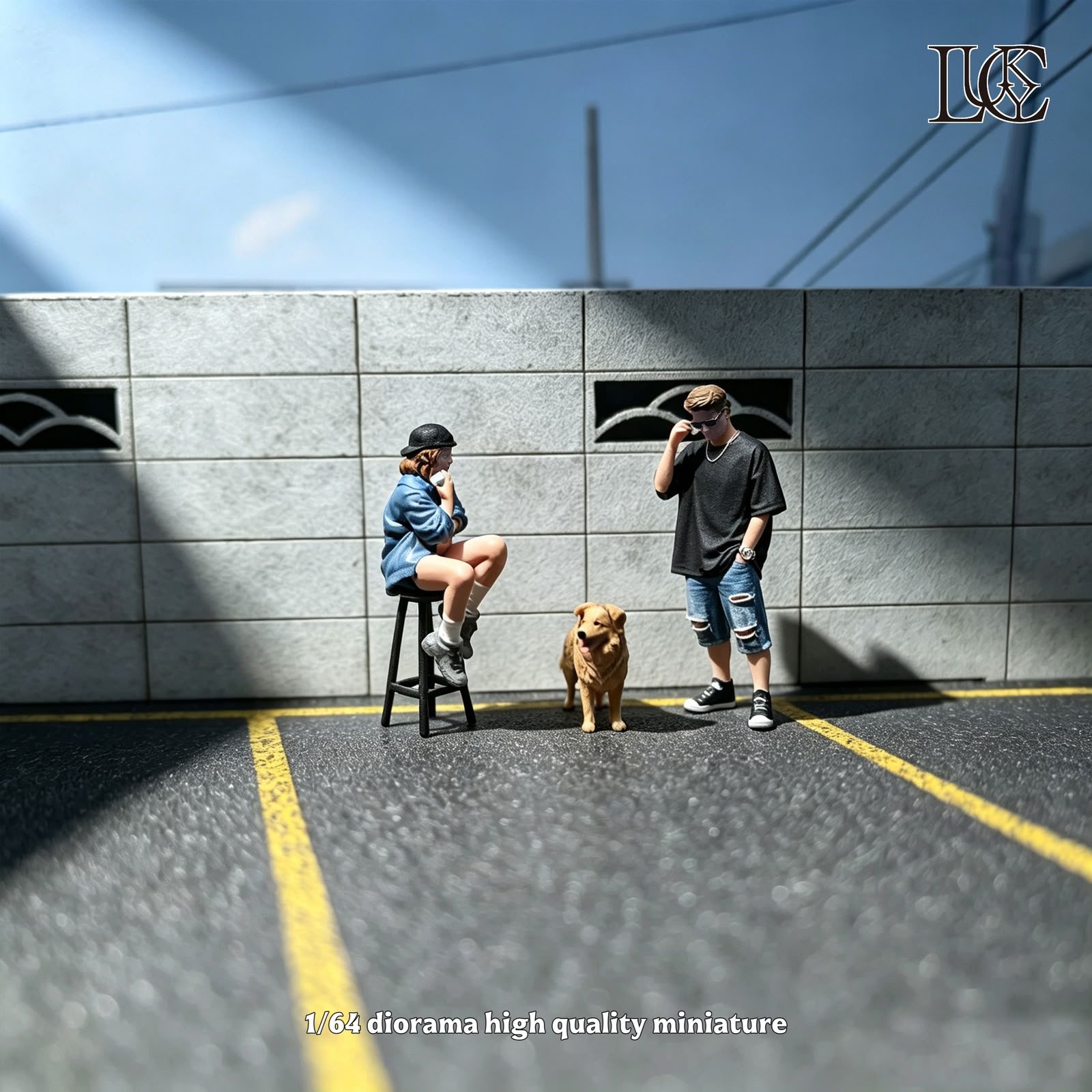 Lucky Studio 1/64 "Dog-Walking Buddies Set