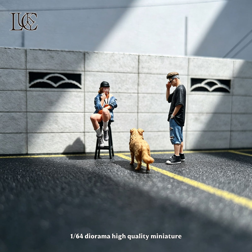 Lucky Studio 1/64 "Dog-Walking Buddies Set